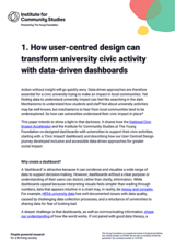 1. How user-centred design can transform university civic activity with data-driven dashboards